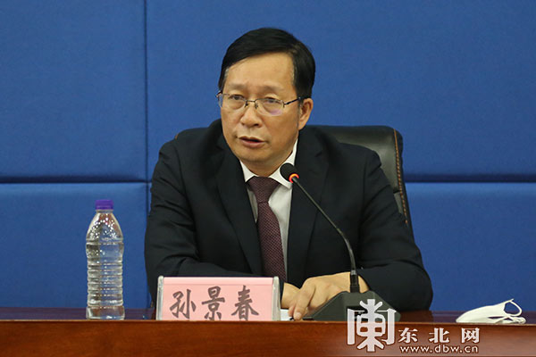 孙景春正在发言.东北网记者 王亮 摄